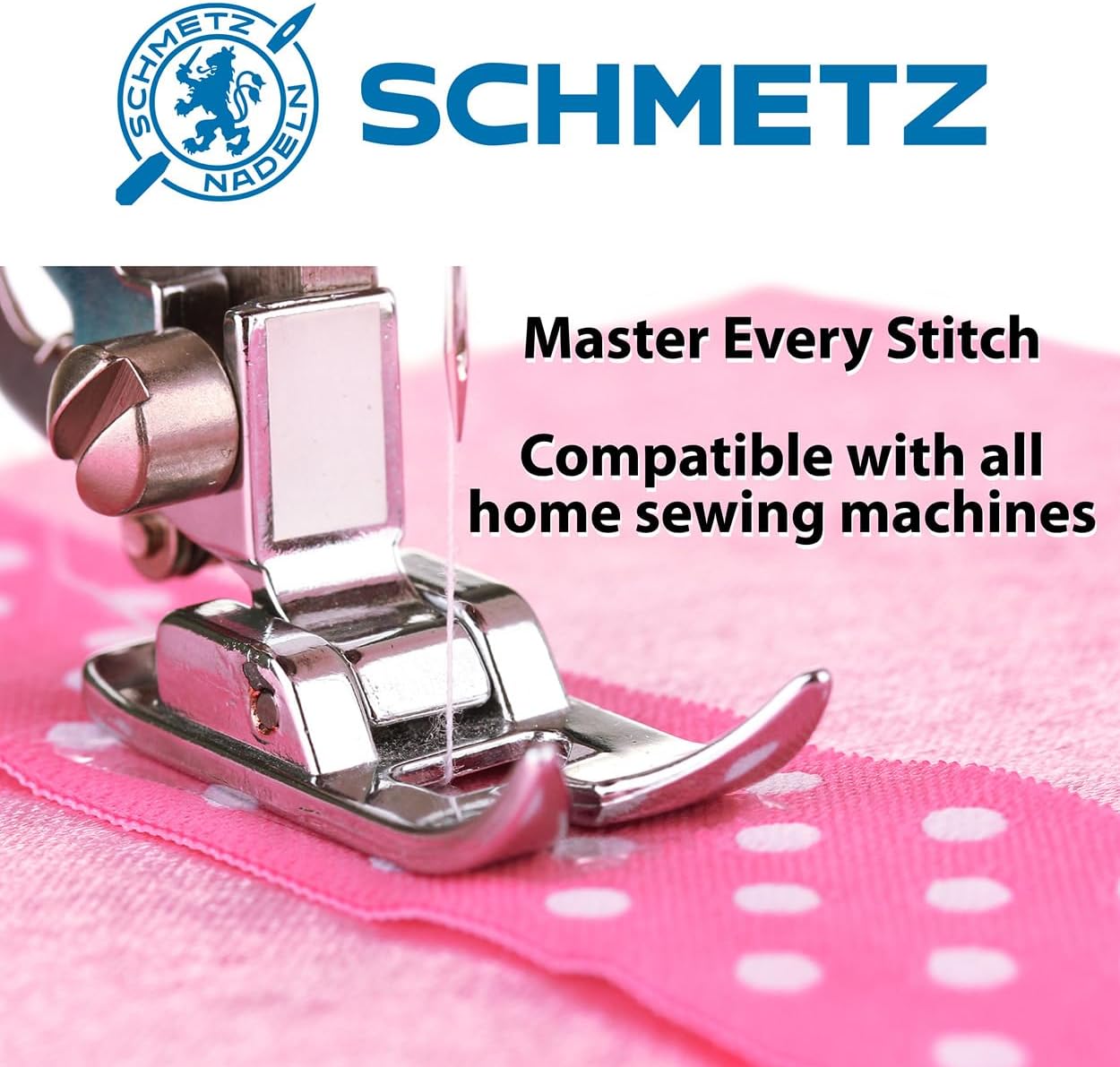 SCHMETZ Universal Sewing Machine Needles - Size 110/18, 5-Needle Cards, Pack of 1