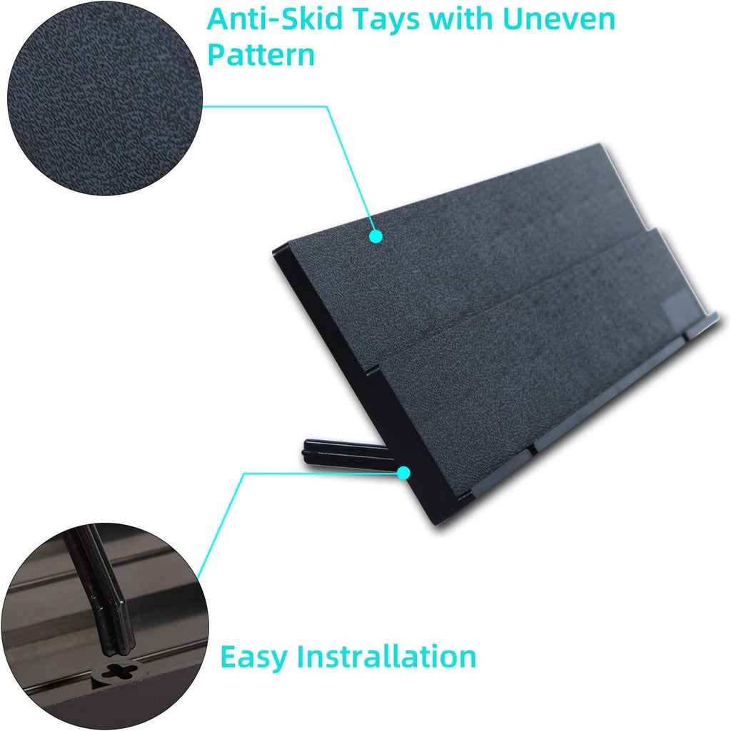 NOLIE 106 Tiles Rummy Cube Game Set with Aluminum Case and 4 Anti-Skid Durable Trays for 2-4 Players