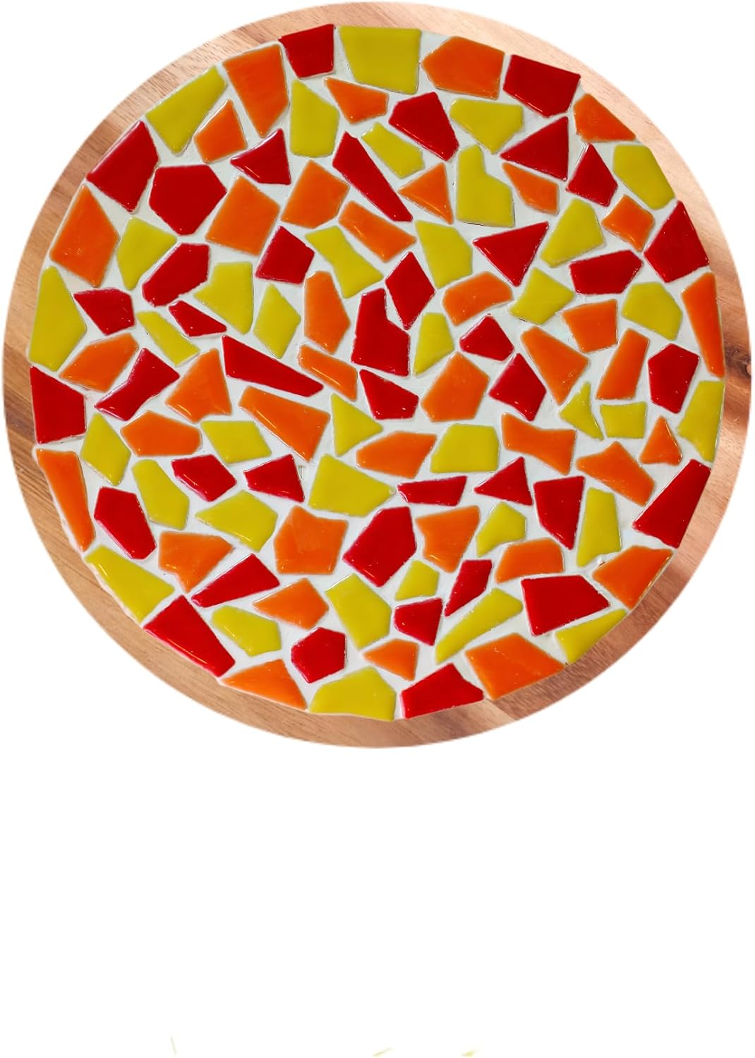 Ceramic Mosaic Tiles for Crafts & Art Projects 200 Grams Vibrant Colors Pieces Fit Together Like a Puzzle Endless Creative Ideas for Mosaic Art DIY Hobbies Small Sizes (Red Orange Yellow)