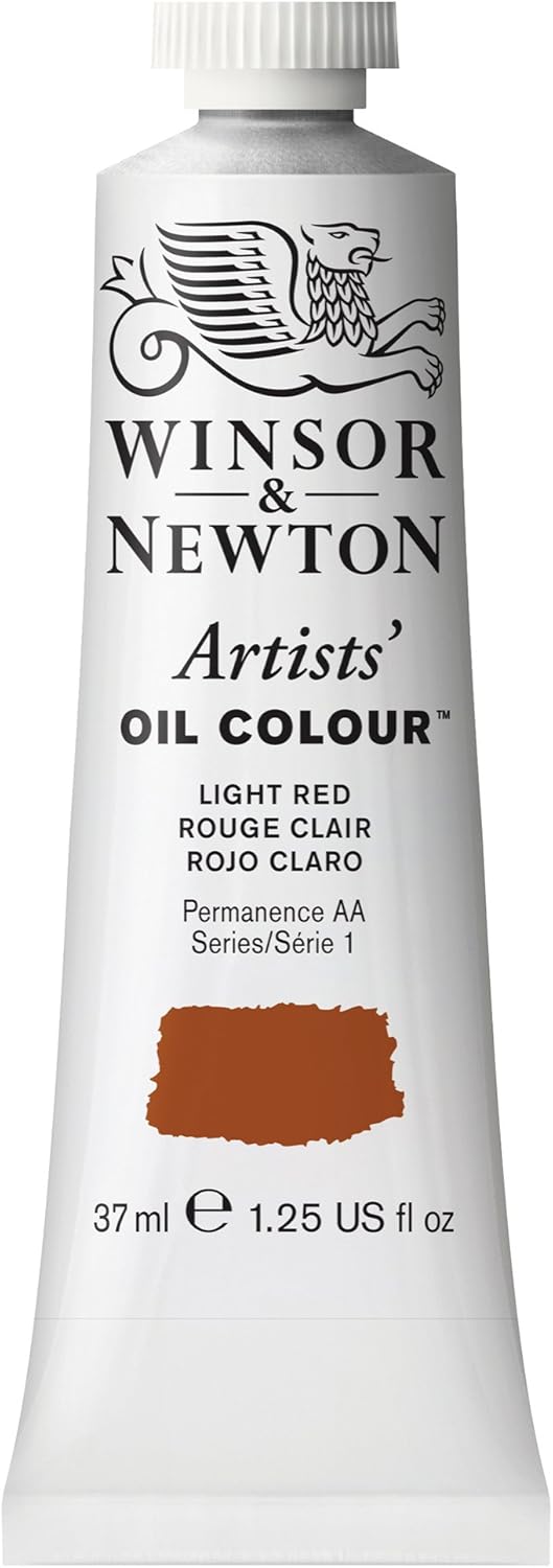 Winsor & Newton Artists' Oil Color, 37ml (1.25 oz) Tube, Light Red