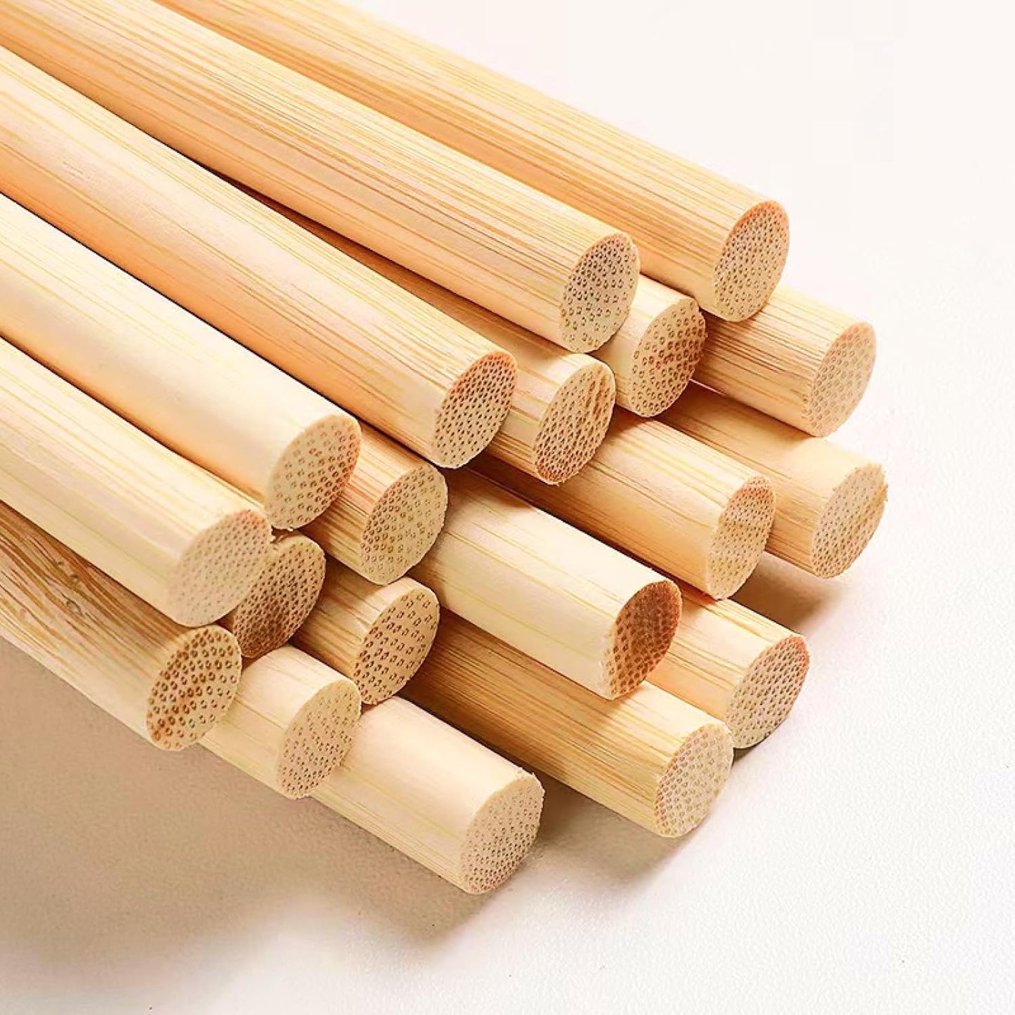 1 x 24 Inch 2 PCS Dowel Rods Wood Sticks Wooden Dowel Rods Unfinished Bamboo Sticks - for Crafts,Home Decor, Model Making and DIYers