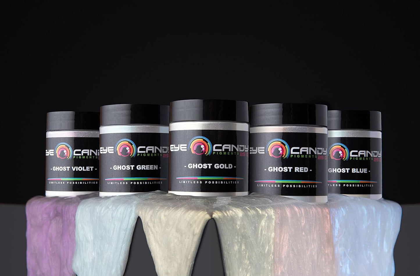 Eye Candy Pigments Premium Ghost Mica Powder - Glimmer Ghost Blue (50gr) - for Epoxy, Resin, Soap, Paint, Woodworking, Acrylic Pouring, Bath Bombs, Fishing Lures - DIY Arts and Crafts Additive