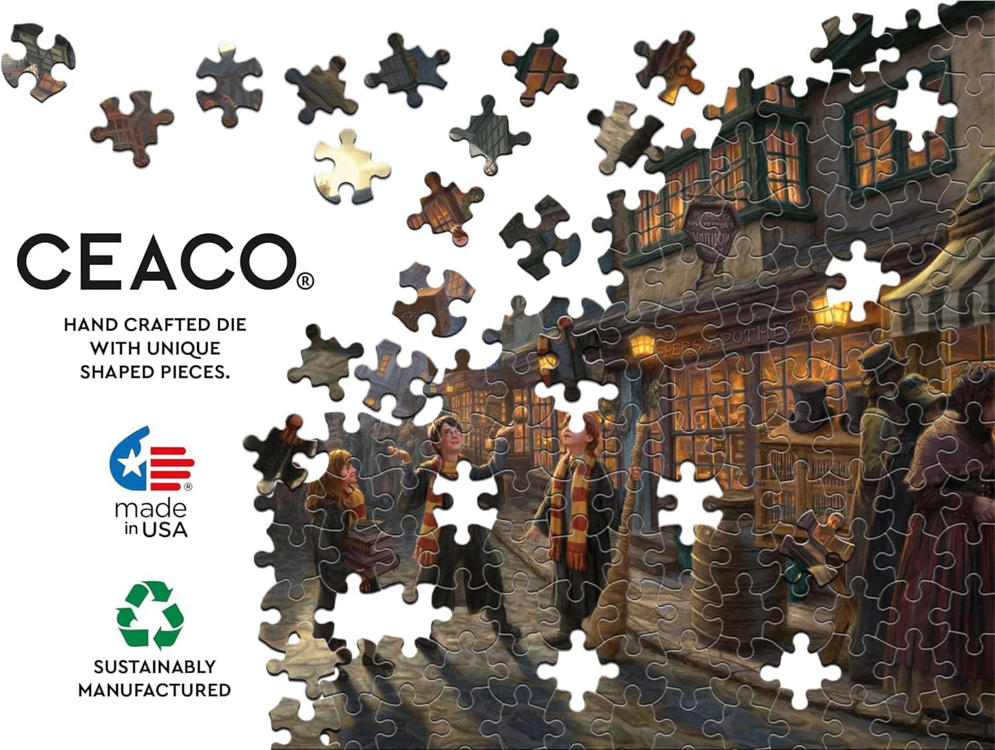 Ceaco - Thomas Kinkade - Harry Potter - Diagon Alley - 1500 Piece Jigsaw Puzzle