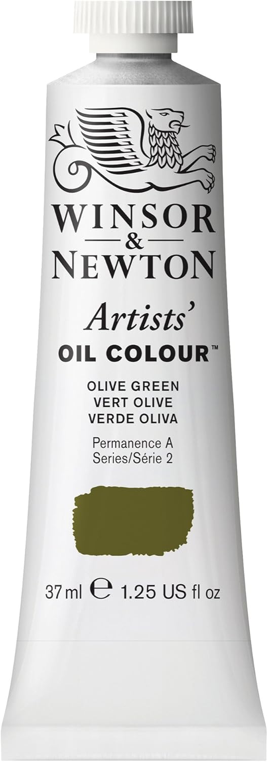 Winsor & Newton Artists' Oil Color, 37ml (1.25 oz) Tube, Olive Green