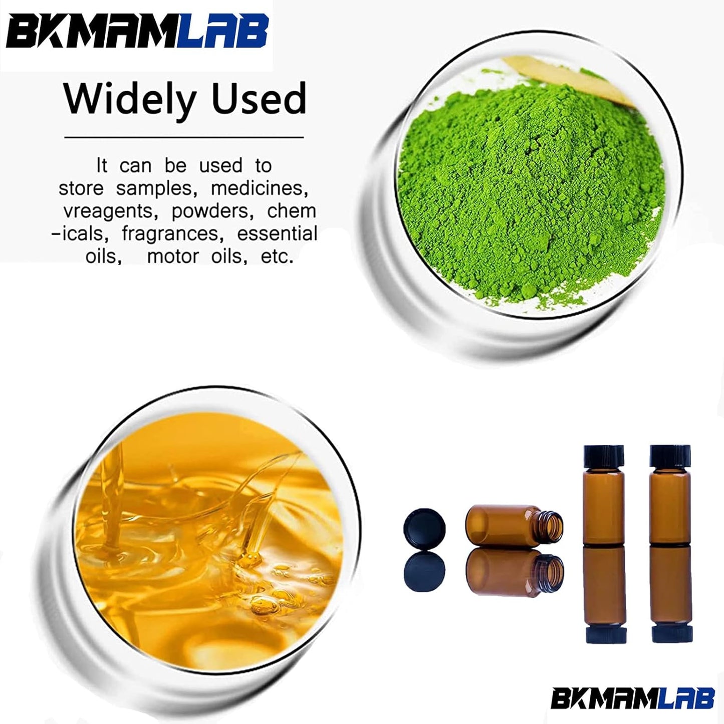 40ml Amber Small Glass Vials 30pcs with Screw Caps(30pcs)