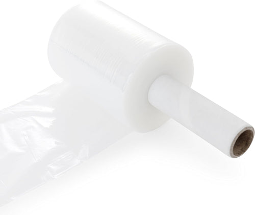 (R) Stretch Wrap 5" x 1000' Roll With Handle, 80 Gauge Extra Thick Durable Self-Adhering Plastic Wrap for Moving, Packing Wrap Industrial Strength, Clear Plastic Pallet Shrink (4 Pack)