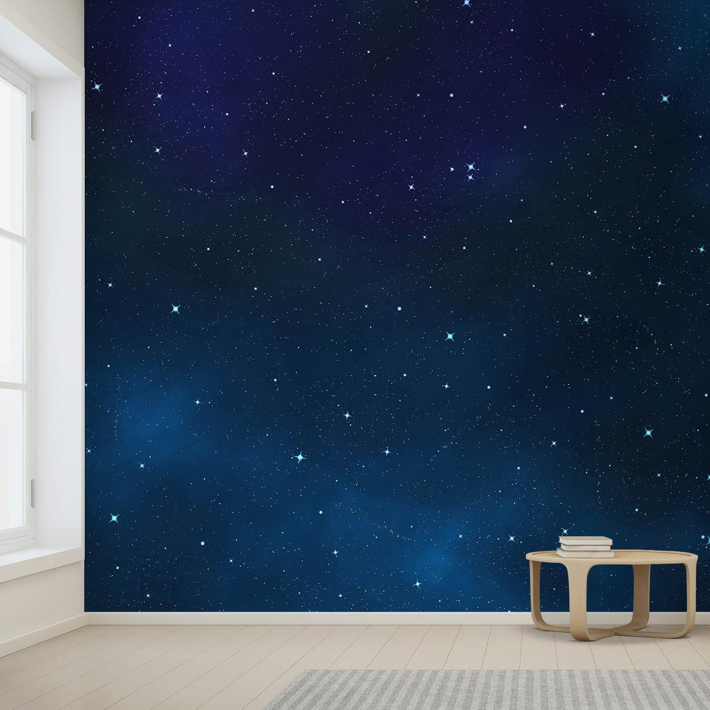 wall26 Wall Sticker/Wall Mural Beautiful Scenery of The Starry Night, Not Peel and Stick, Non-Woven Wallpaper Decorative for Bedroom, Living Room, Office - 132x168 inches