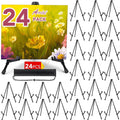 AROIC 24 Pack 14'' Tabletop Easels, Black Steel Table Top Easels for Display, Adjustable Portable Table Top Easel for Paintings, Signs, Posters,Frame Pictures(with 24 Bags)