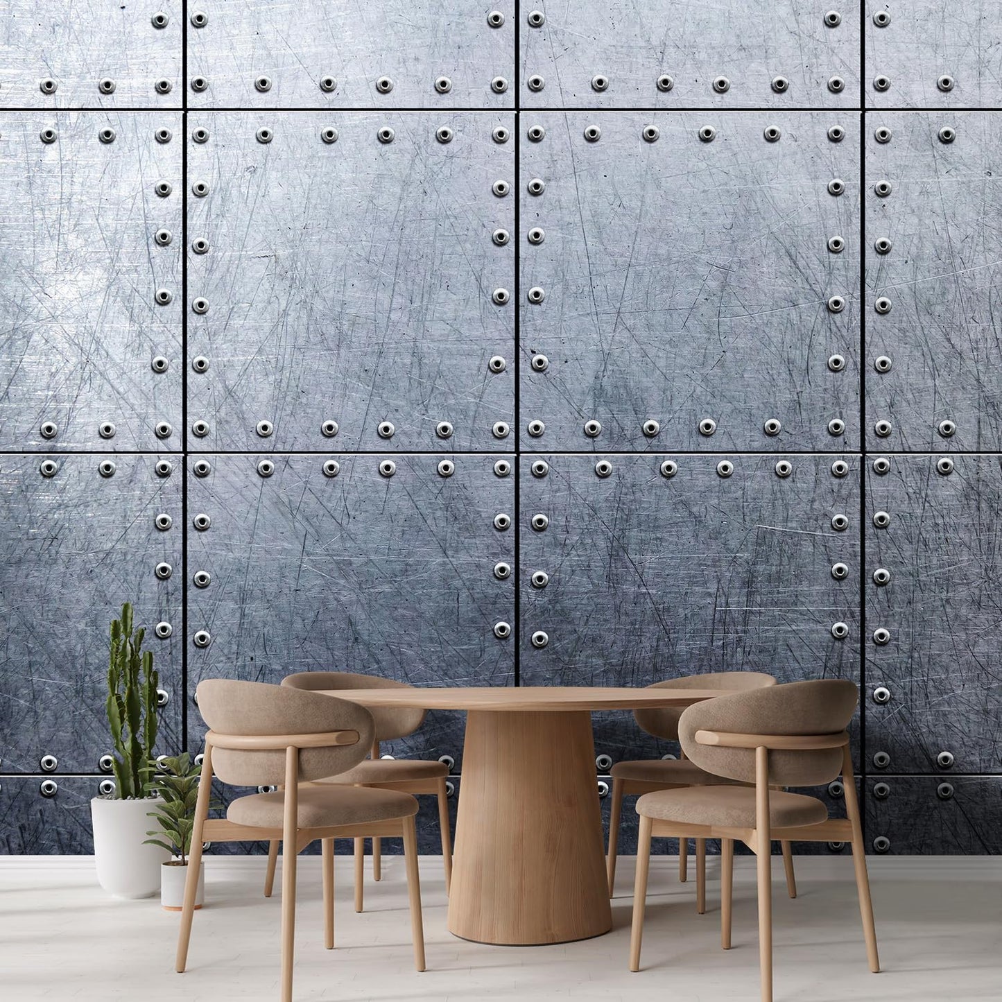 wall26 Metal Wallpaper Background Canvas Art Wall Decor - 132x192 inches