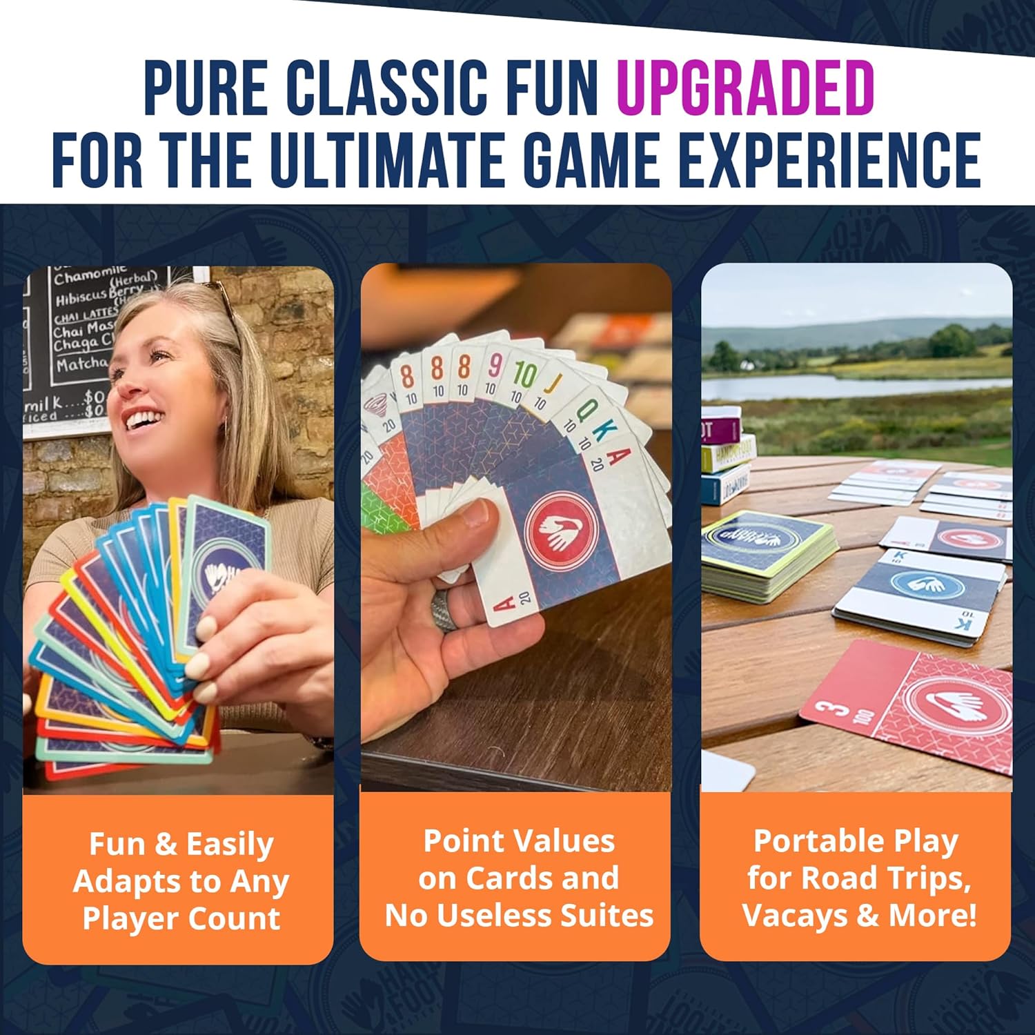 Hand & Foot Remastered 4 Player Edition – Card Game for Adults & Families