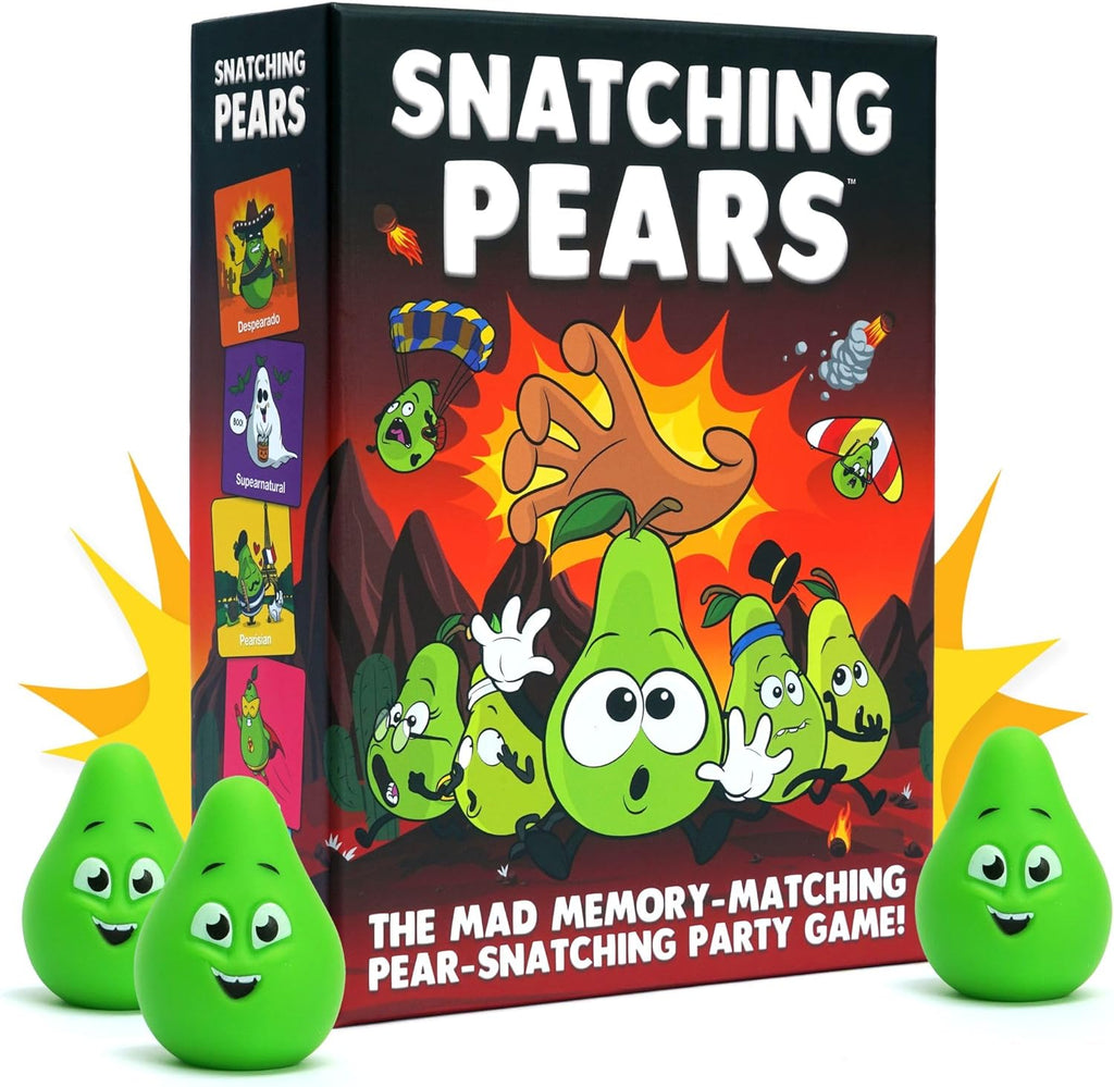 Snatching Pears! – The Hilarious Memory-Matching, Pear-Snatching Party Game | Family Board Game for Kids, Teens & Adults | 2-6 Players, Age 7+