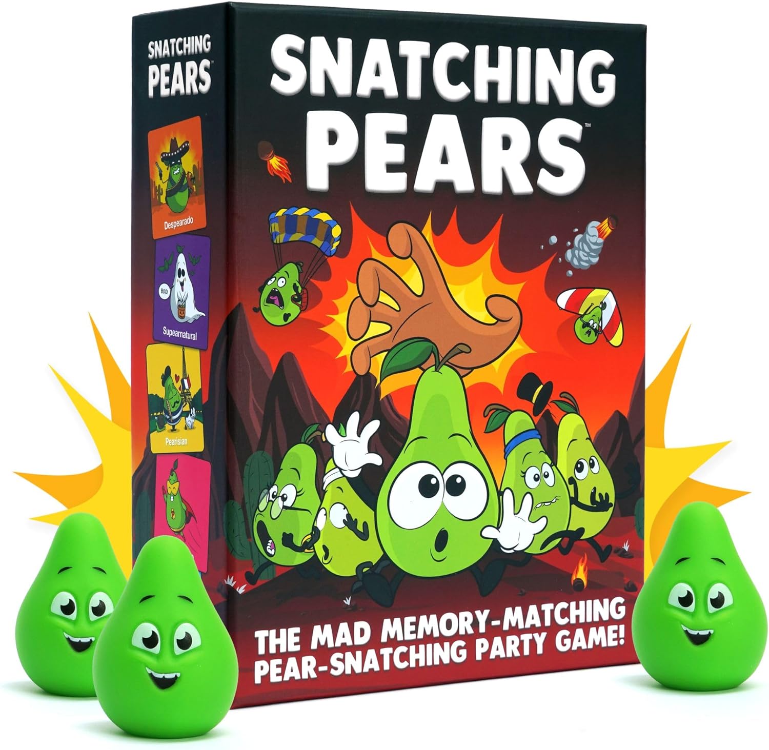 Snatching Pears! – The Hilarious Memory-Matching, Pear-Snatching Party Game | Family Board Game for Kids, Teens & Adults | 2-6 Players, Age 7+