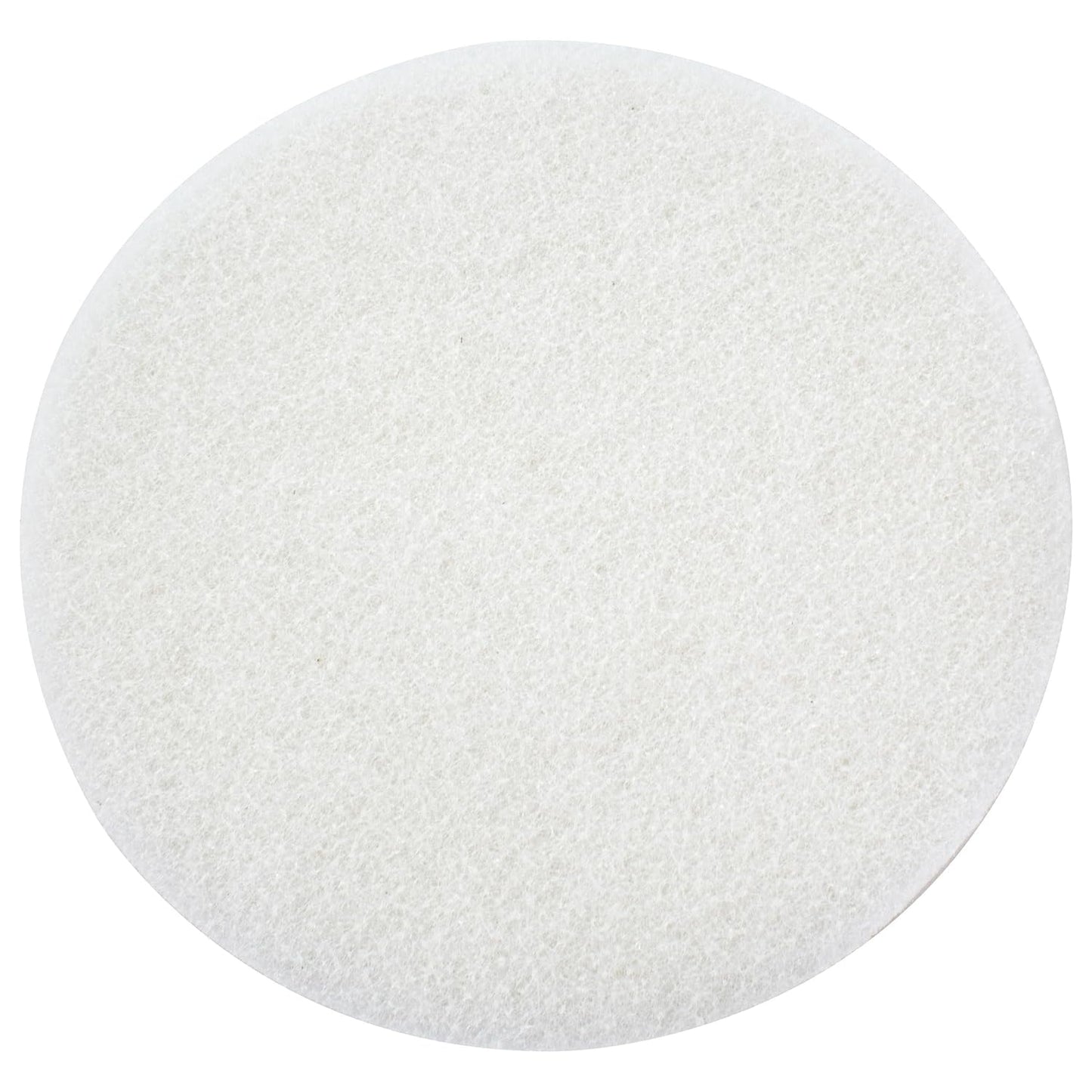White Buffing and Polishing Pad with Hook and Loop Back | Apply Hard Wax Oils and Stain (20, 3.5 inch)