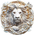 Wooden Puzzles Adults, 3D Paper Lion Wooden Puzzles 200 Pieces, Unique Animal Shaped Wood Challenging Jigsaw Puzzles Gifts for Adults, 11.4x11.2in