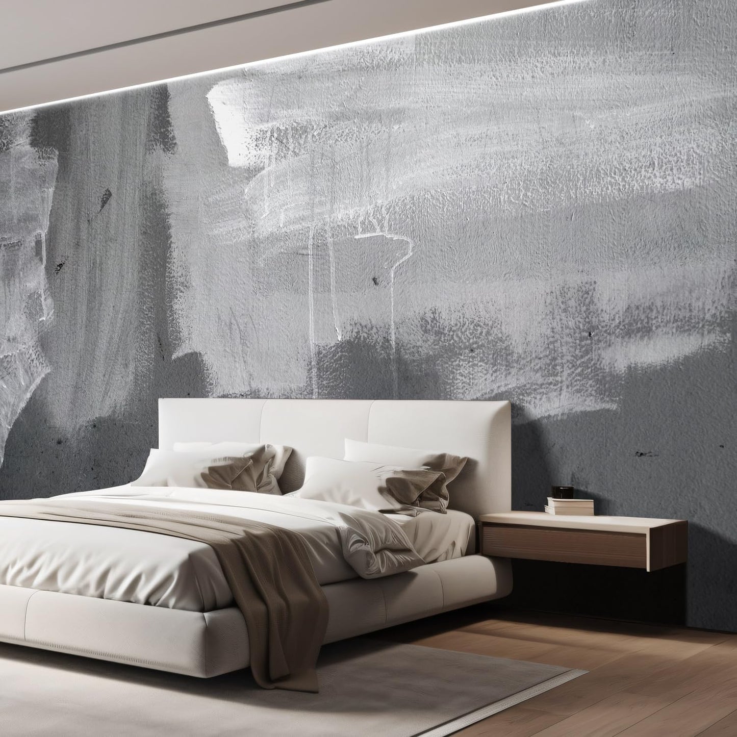 wall26 Grunge Concrete Wall Removable Wall Mural | Self-Adhesive Large Wallpaper - 108x168 inches