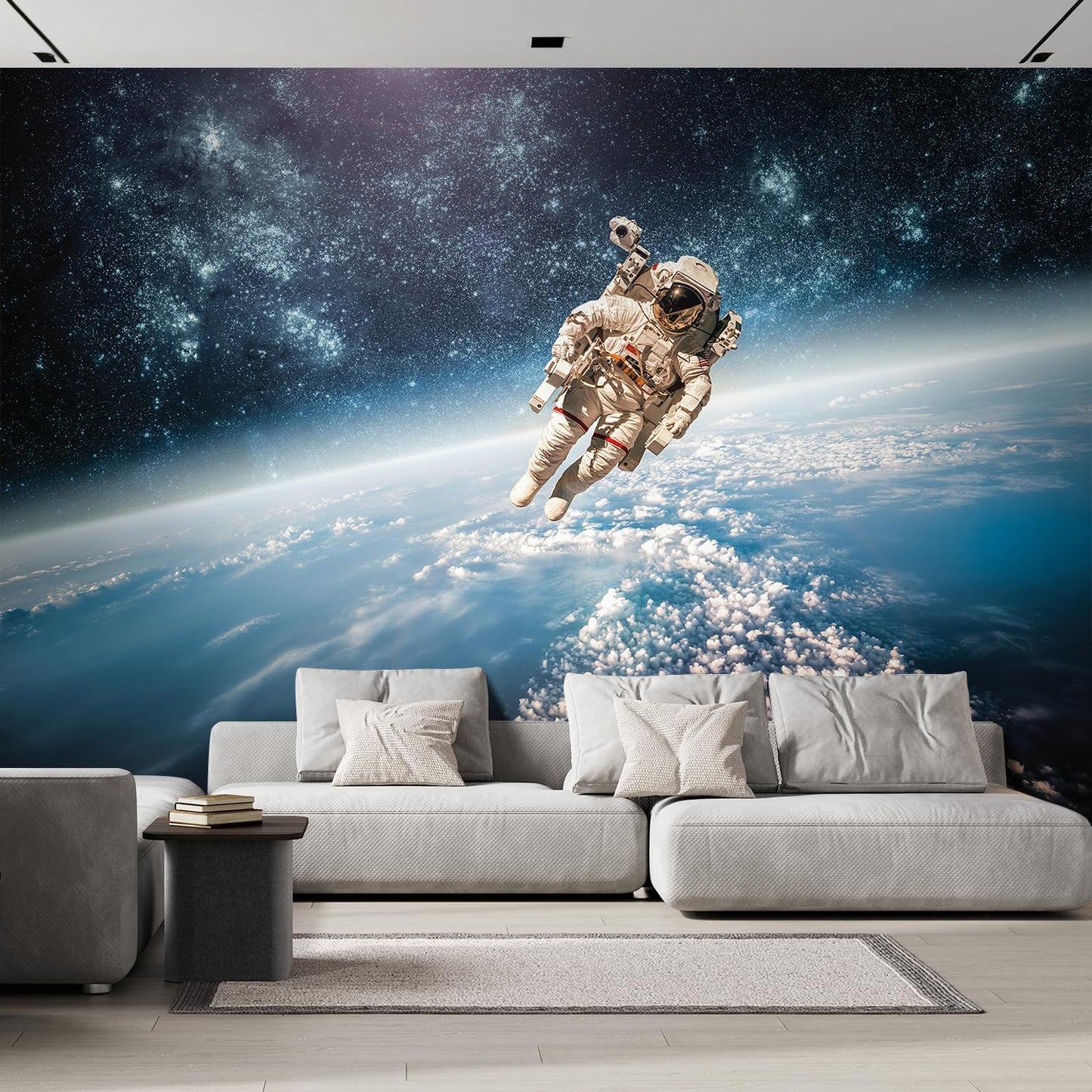 wall26 an Astronaut Floating About Planet EarthWall Mural, Removable Sticker, Home Decor - 120x144 inches