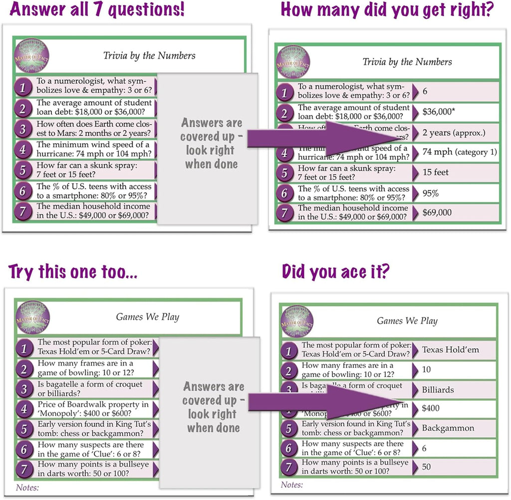Matter of Fact — Fast-Paced, Rapid-Fire Trivia Challenge with Quirky Categories — Adult & Family Game Night Fun