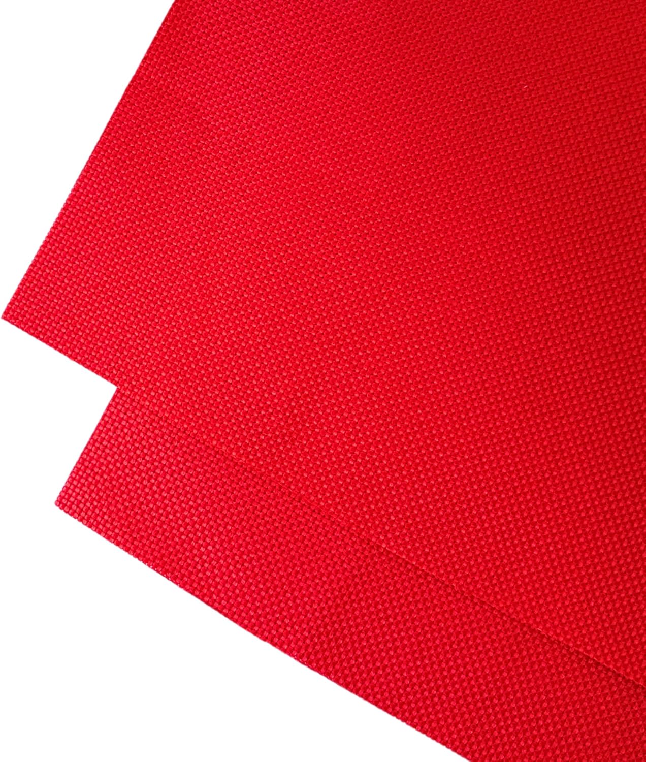 2 Sheets of Red 11 Count Aida Cloth – 21 x 21 Inch Pre-Cut Fabric Squares – Cross Stitch Fabric – 100% Cotton – Ideal for Needlework & Embroidery – The Knotty Unicorn