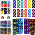 110PCS MTG Tokens & 12mm Life Counter Dice Set for Magic The Gathering with Box, Bulk Ability MTG Tokens D20 Loyalty 6 Sided Dice, Compatible with TCG CCG Magic Card Gaming Accessories