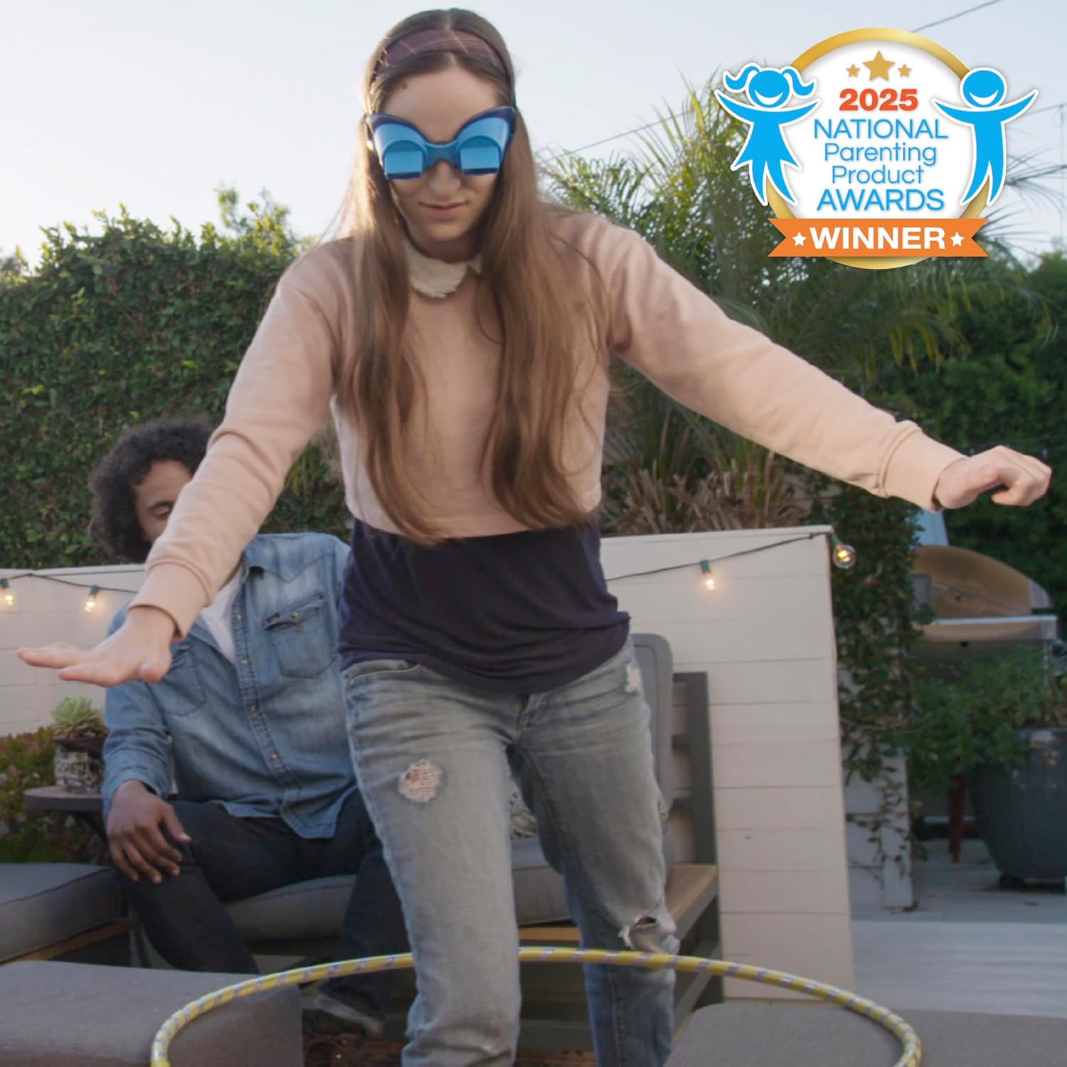 Vango The UpsideDownChallenge Game Backyard Edition for Kids & Family - Complete Fun Outdoor Challenges with Upside Down Goggles - for Game Night and Lawn Parties - Ages 8+