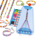 Friendship Bracelet Making Kit for Girls, Arts and Crafts Bracelets String Maker Kit for Kids Ages 8-12 Christmas Birthday Gifts (All Blue)