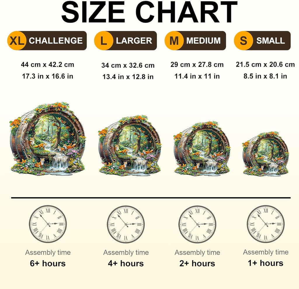 Wooden Puzzles for Adults, Fox Wooden Jigsaw Puzzle for Adults, 100 Piece Unique Animal Shape Wood Puzzles Adult, Birthday Party Gifts for Friends & Family Leisure Time Game Home Decor (S-8.5*8.1in)