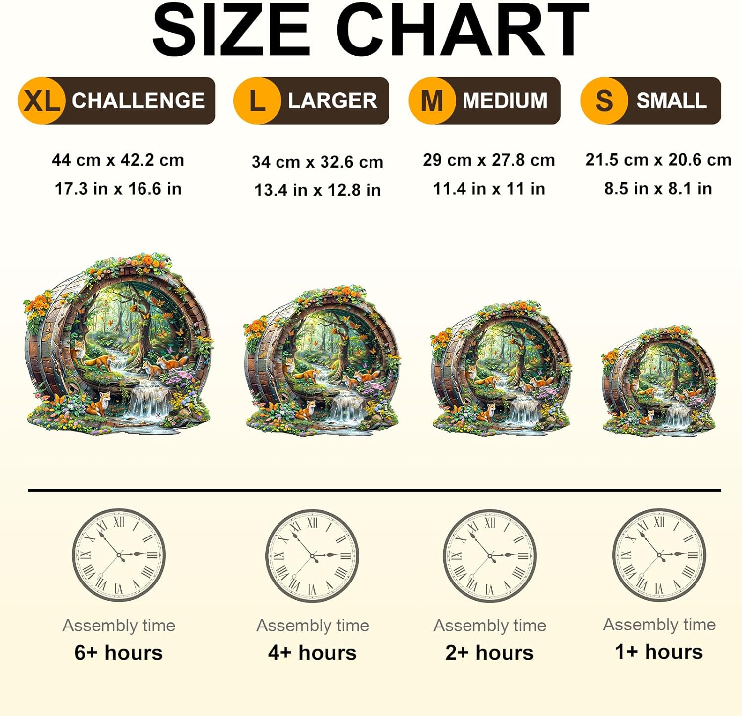 Wooden Puzzles for Adults, Fox Wooden Jigsaw Puzzle for Adults, 255 Piece Unique Animal Shape Wood Puzzles Adult, Birthday Party Gifts for Friends & Family Leisure Time Game Home Decor (L-13.4*12.8in)