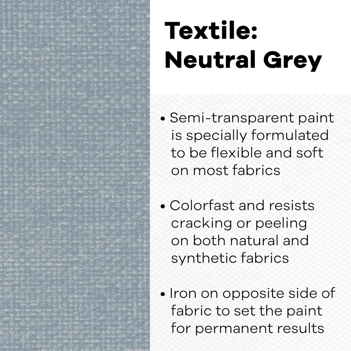 Textile Color Paint NEUT Grey
