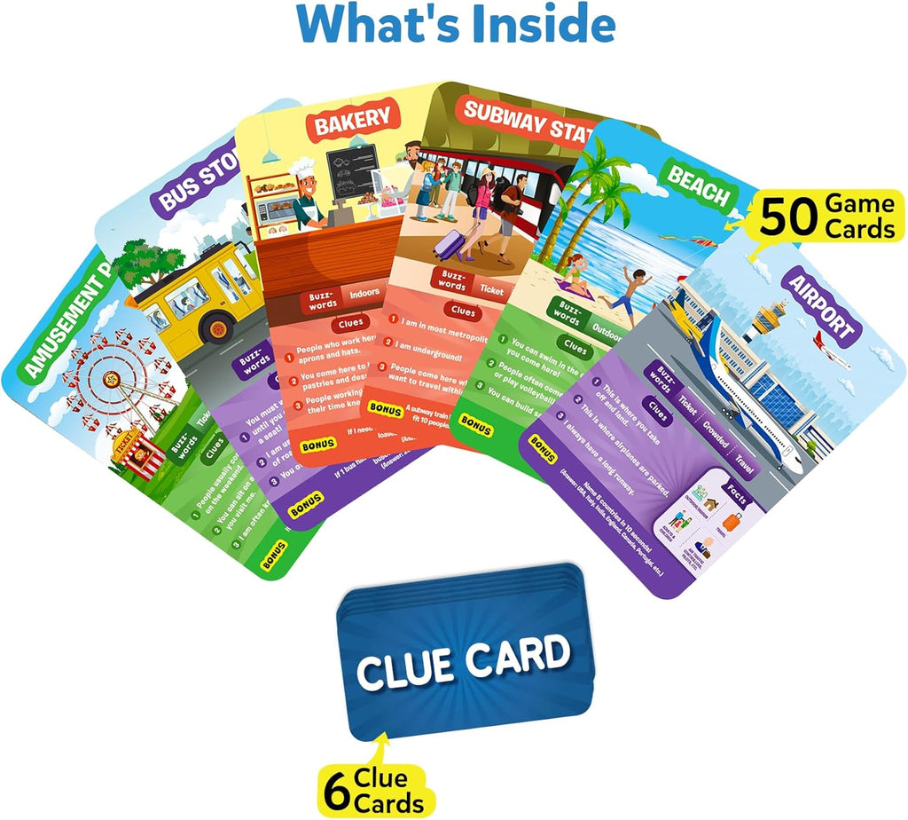 Skillmatics Guess in 10 Around Town, Perfect for Boys, Girls, Kids, and Families Who Love Card Games, Board Games, Travel Friendly, Gifts for Ages 6, 7, 8, 9 & Up
