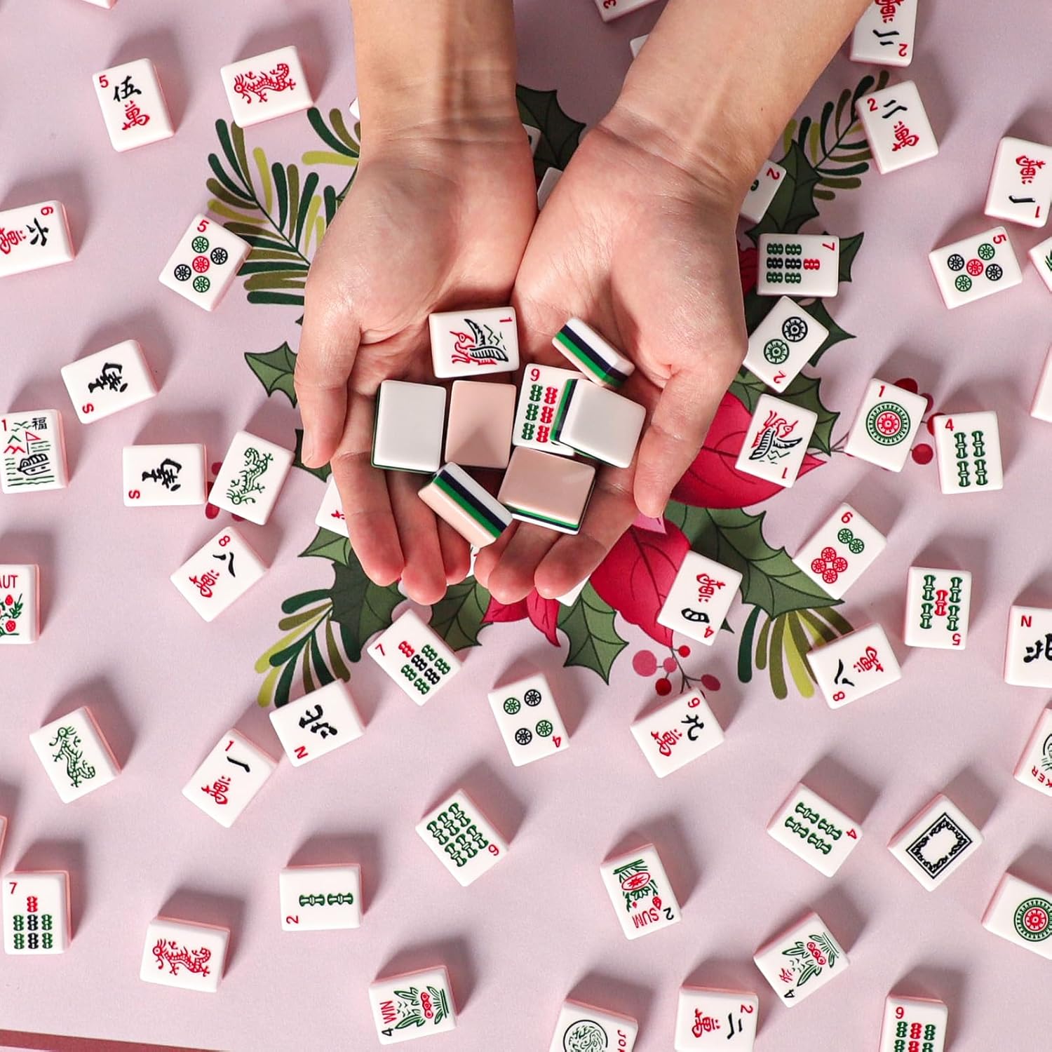 American Mahjong Tiles Set with 166 Quality Acrylic Tiles (1.2", Tiles Only), Mahjongg Game Set