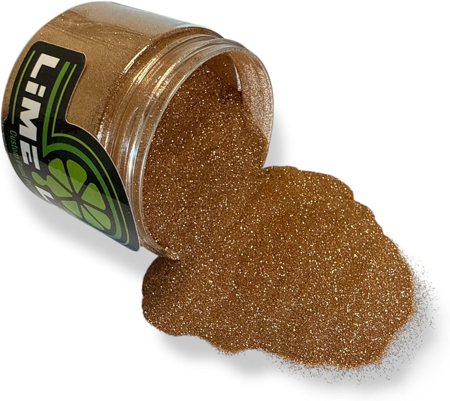 LiME LiNE Sprayable Metal Flake Paint Additive: Solvent Resistant Glitter for Automotive Custom Painting (Copper.)