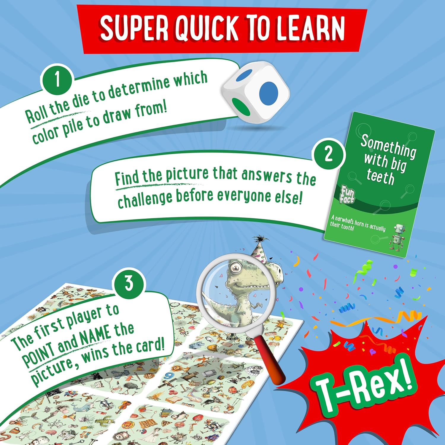 Fun Spot The Word Card Game, for Boys and Girls Who Love Educational Toys and Board Games, for Ages 6,7,8,9