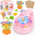 cosone Crafts Kits for Kids Ages 4-8, DIY Fabric Flower Bouquet Kit for 5 6 7 8 Year Girls Unicorn Flower Press Toys Educational Toy Preschool Birthday Gifts for Girls Handmade Activity Set - Pink