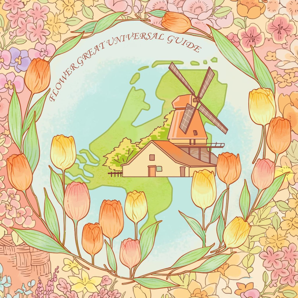 MOMIBOOK Puzzles for Adults 1300 Pieces Jigsaw Puzzles of Flower Great Universal Guide, Painting Image World Map Challenging Hard Impossible Puzzle Unique Funny Party Christmas Birthday Gifts