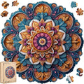 Wooden Jigsaw Puzzles - Mandala Wooden Puzzles for Adults, 500 Pcs King Size 16.7'' x 16.7'', Luxurious Shaped Wood Puzzle, Beautiful Package, Best Gift for Adults and Kids, Family Game