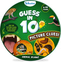 Skillmatics Guess in 10 Animal Picture Clues, Perfect for Boys, Girls, Kids, and Families Who Love, Card Games, Educational Games, Board Games, Gifts for Ages 6, 7, 8, 9 and Up