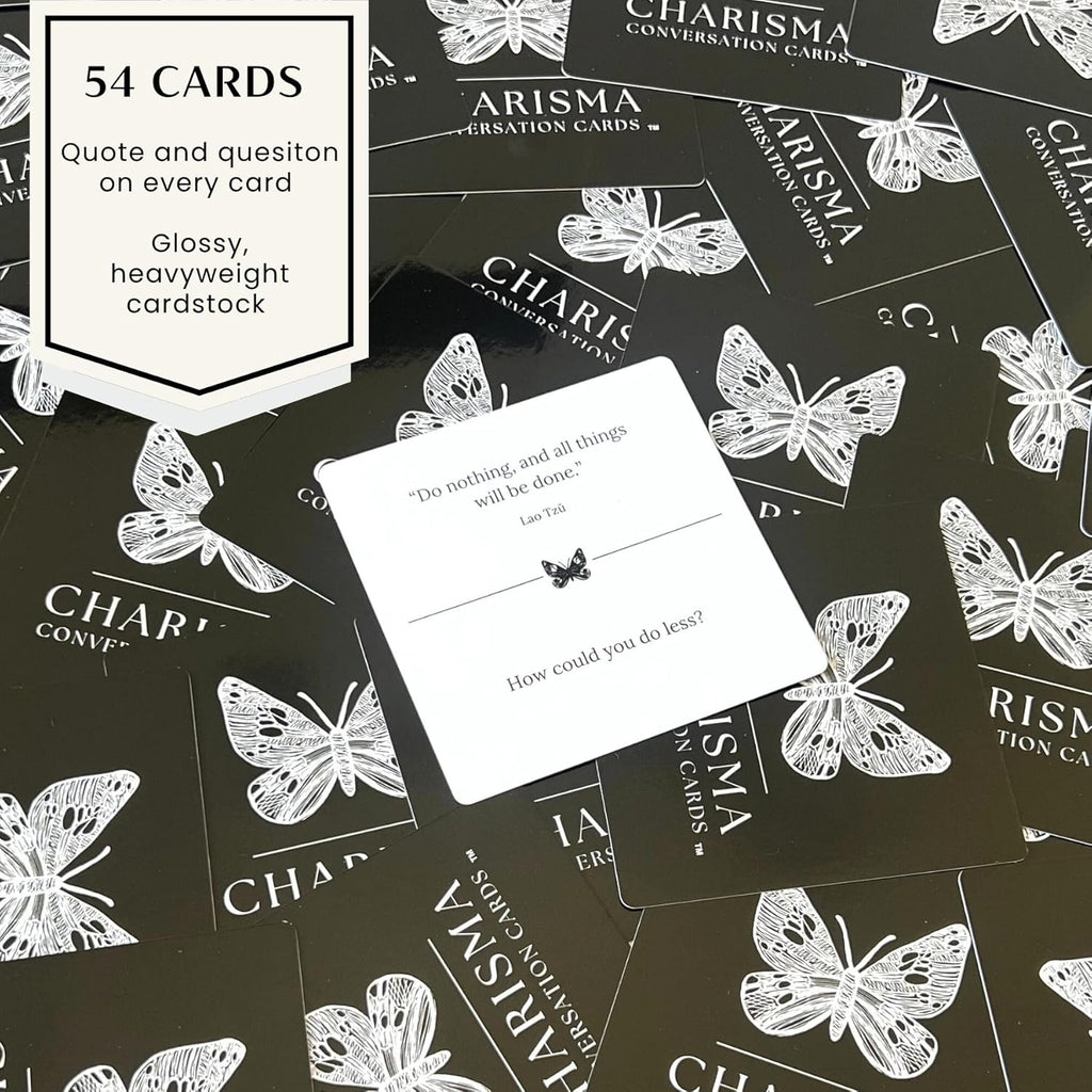 Conversation Cards – 54 Inspiring Quotes Paired with Questions to Spark Honest, Fun & Meaningful Conversations for Couples, Families & Friends