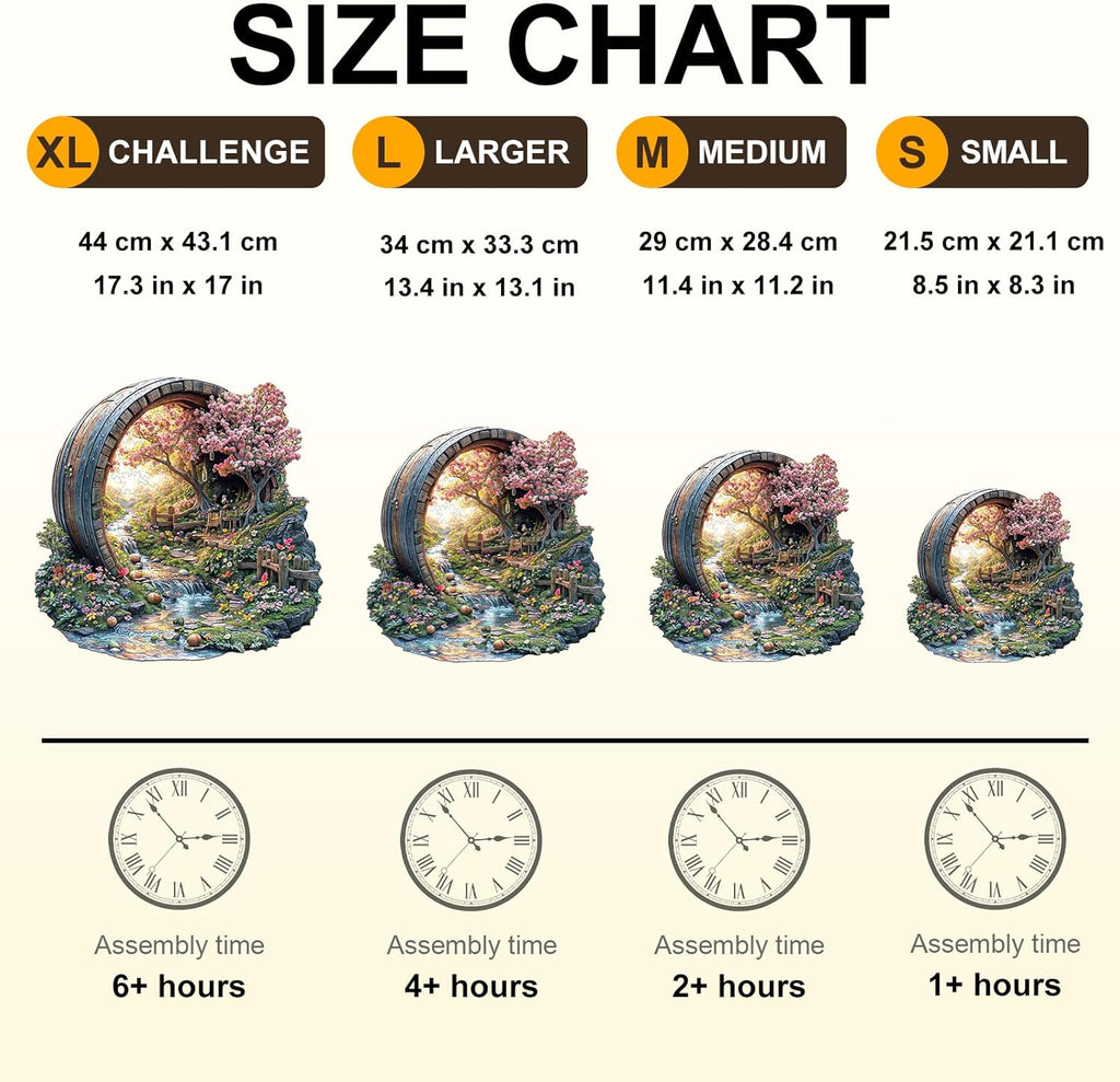 Wooden Puzzles for Adults, Spring Flower Wooden Jigsaw Puzzle for Adults, 200 Piece Unique Animal Shape Wood Puzzles Adult, Birthday Party Gifts for Friends & Family Game Home Decor (M-11.4 * 11.2in)