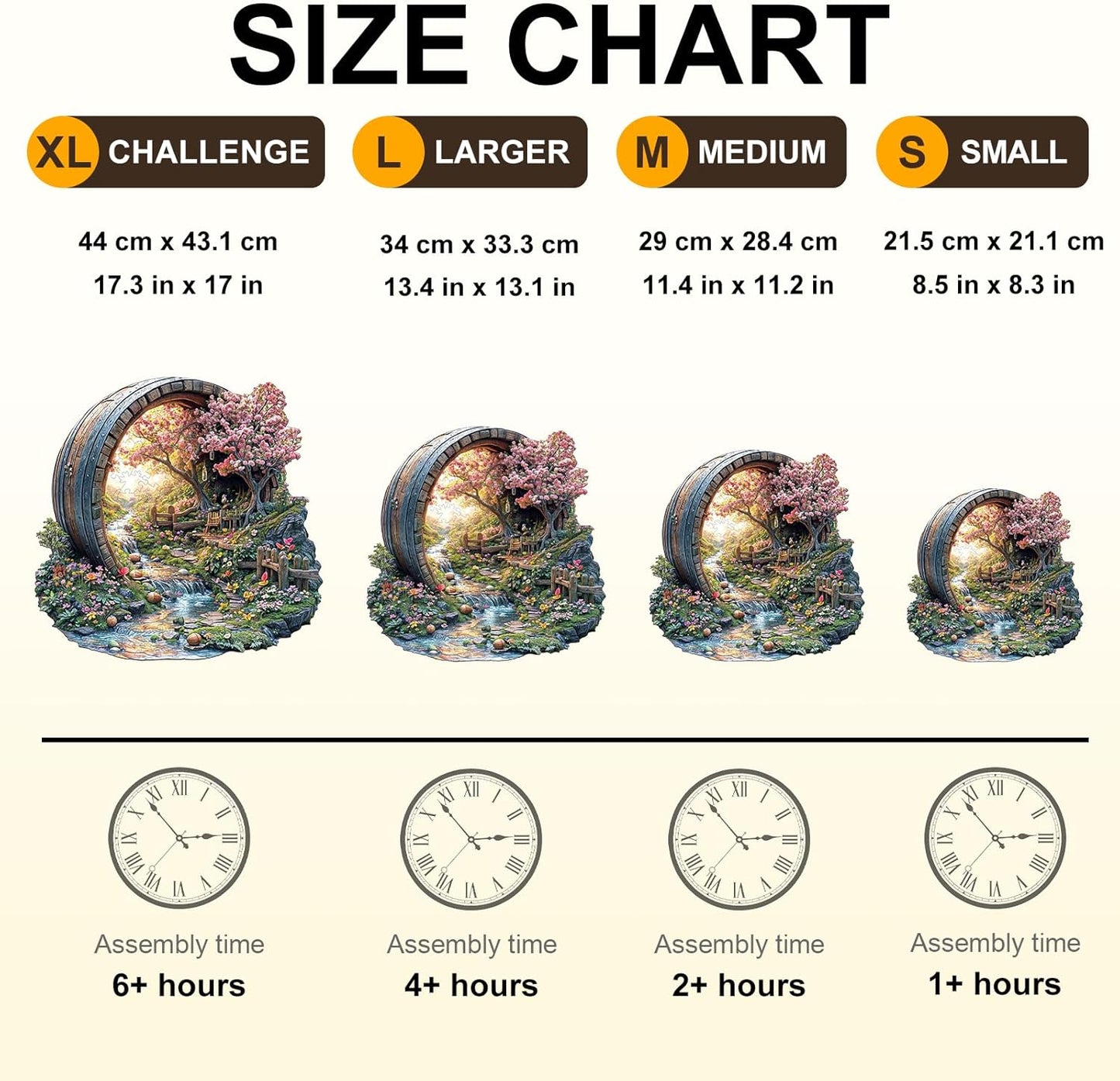 Wooden Puzzles for Adults, Spring Flower Wooden Jigsaw Puzzle for Adults, 280 Piece Unique Animal Shape Wood Puzzles Adult, Birthday Party Gifts for Friends & Family Game Home Decor (L-13.4 * 13.1in)