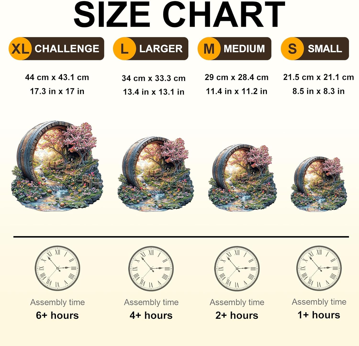 Wooden Puzzles for Adults, Spring Flower Wooden Jigsaw Puzzle for Adults, 280 Piece Unique Animal Shape Wood Puzzles Adult, Birthday Party Gifts for Friends & Family Game Home Decor (L-13.4 * 13.1in)