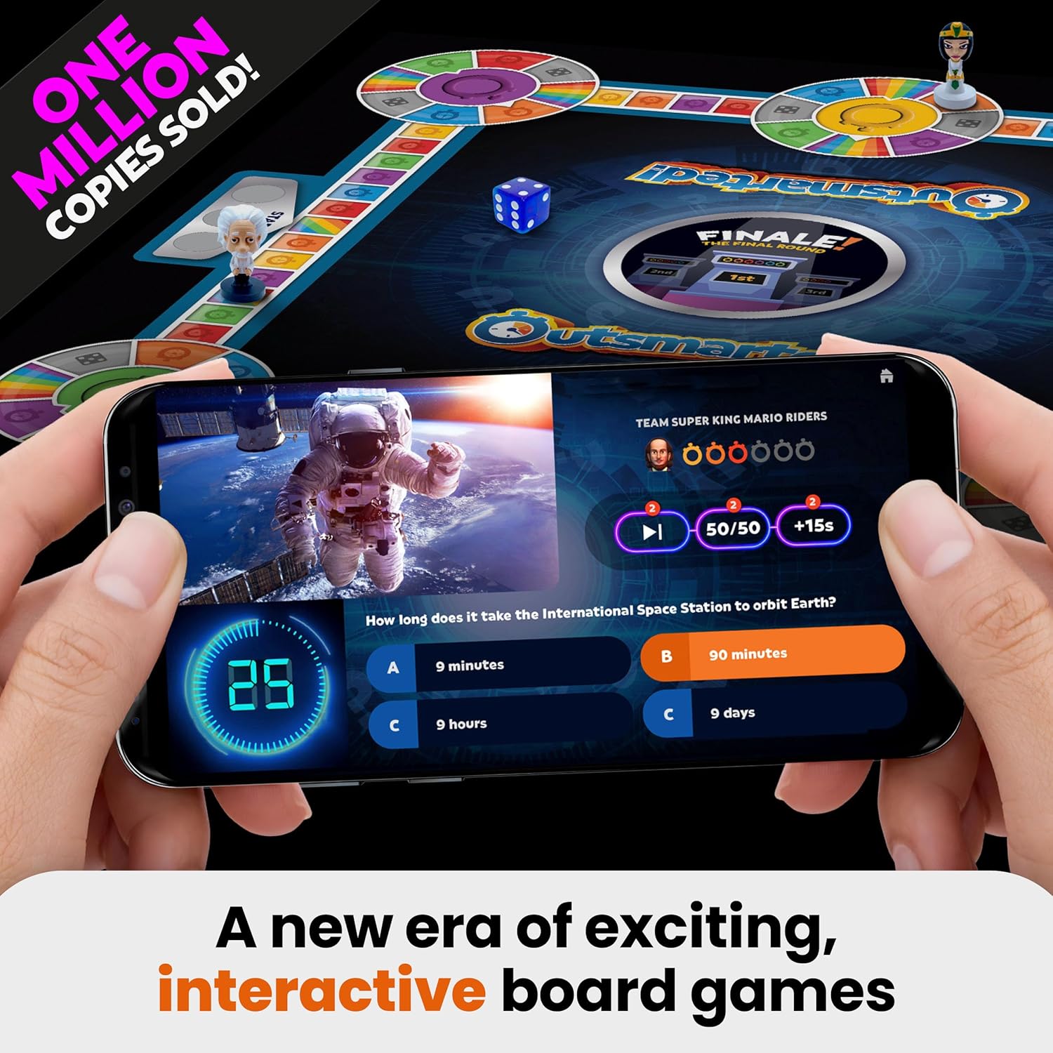 Outsmarted Ultimate Edition - 10 Exciting Bonus Categories | Kids, Teens & Adults | Next-Level Game Night for Family & Friends | 2–24 Players | Age 8+ | 10,000+ Questions | 2025 Edition
