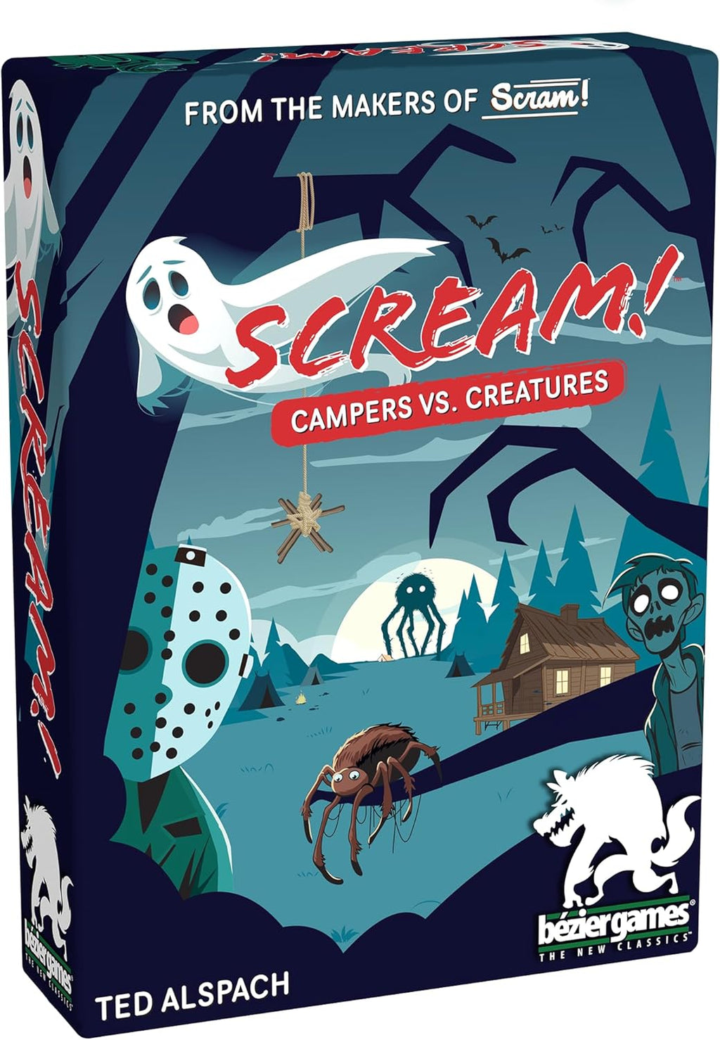 Scream! Card Game – Spooky, Silly Fun for Game Night | Easy to Learn | Plays in Under 30 Minutes | 3-5 Players | Great for Teens, Adults & Families | From Creators of One Night Ultimate Werewolf