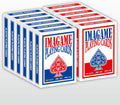 Plastic Playing Cards, Poker Size, Excellent Quality, Jumbo Index, Waterproof & Washable, Perfect for Texas Hold’em Poker, 6 Blue Deck & 6 Red Deck