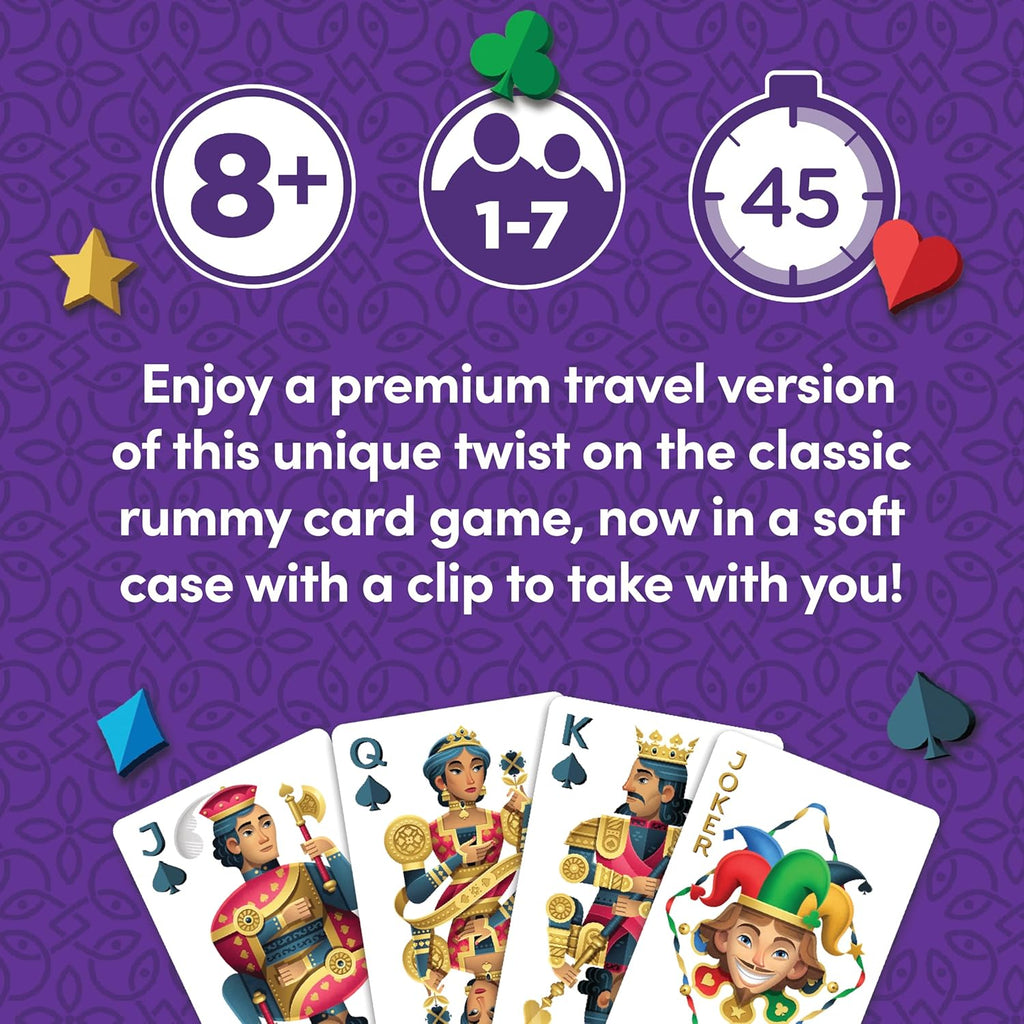 Five Crowns Travel Case Bundle, Cards, Scorecard Included – Card Game for Kids and Adults, Family Game Night, The Game isn’t Over Until the Kings Go Wild!, 5 Suited Rummy Style Card Game, Ages 8+