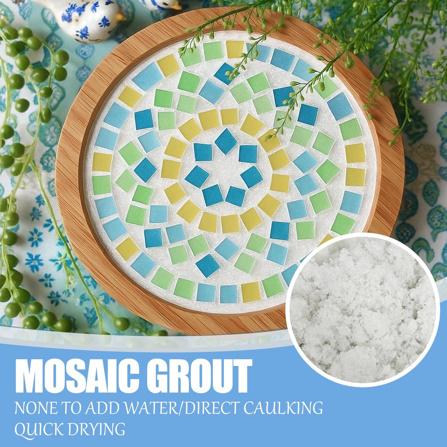 Mosaic Crystal Grout – Ultimate Grouting Solution & DIY Craft Essential for Mosaic Tile Projects, Handmade Art, & Home Decor (4.5oz)