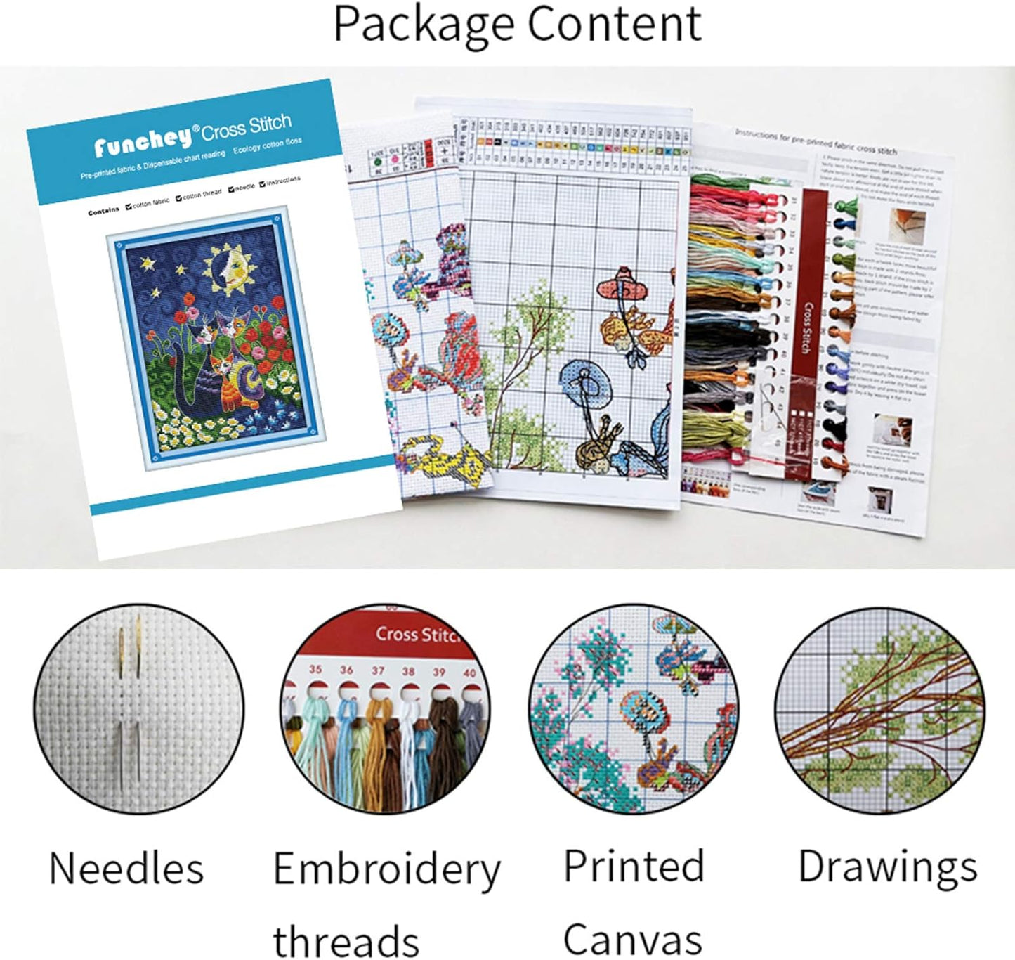 Artvxeay Cross Stitch Kits Stamped Full Range of Embroidery Starter Kits for Beginners Adults DIY 11CT Pre Printed Cross Stitch Kits - (Purple Maple Leaf Waterfall 18x18 inch)