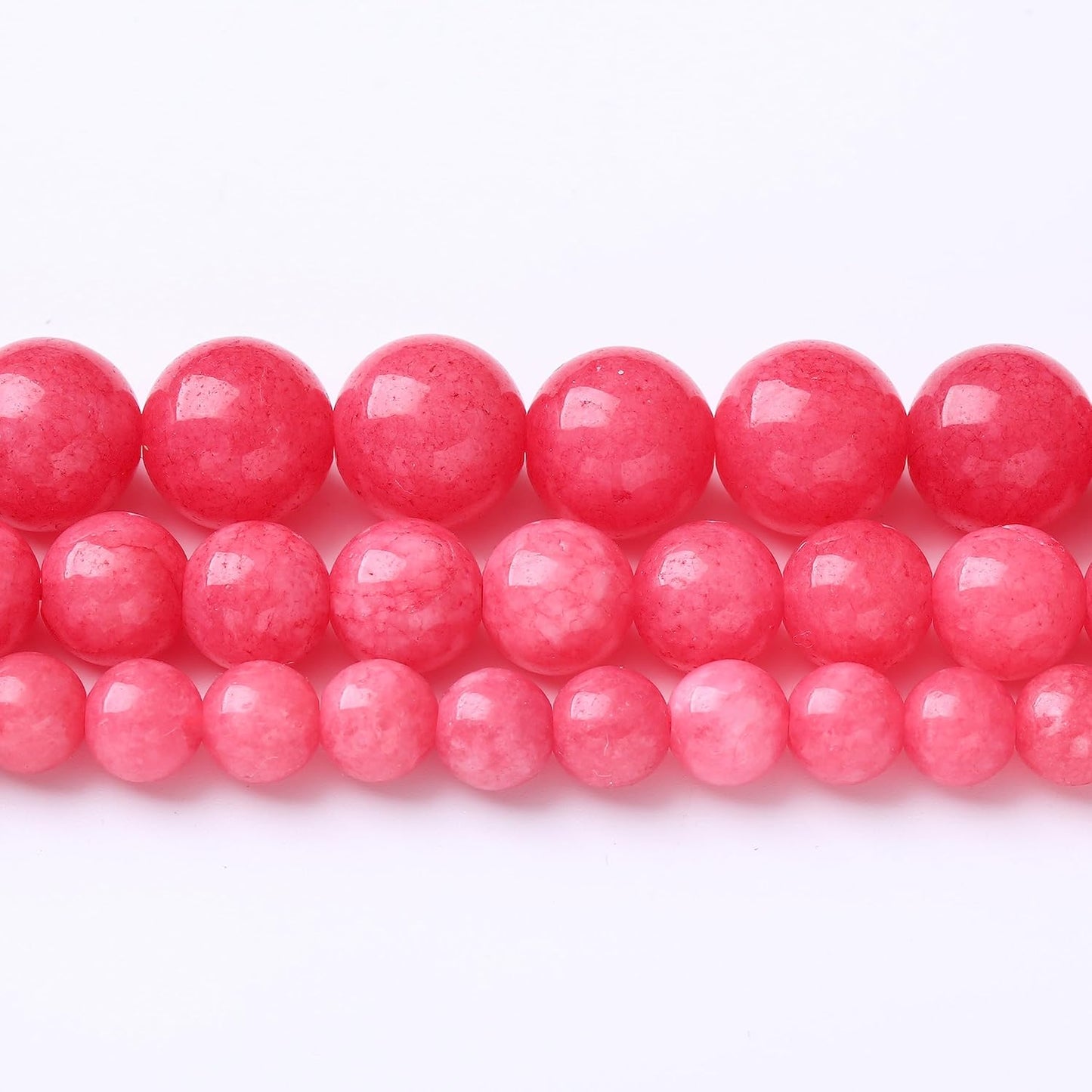 35PCS 10MM Natural Red Rhodonite Jade Stone Beads Round Loose Stone Beads for Jewelry Making DIY Energy Stone Healing Power Bracelet 15"