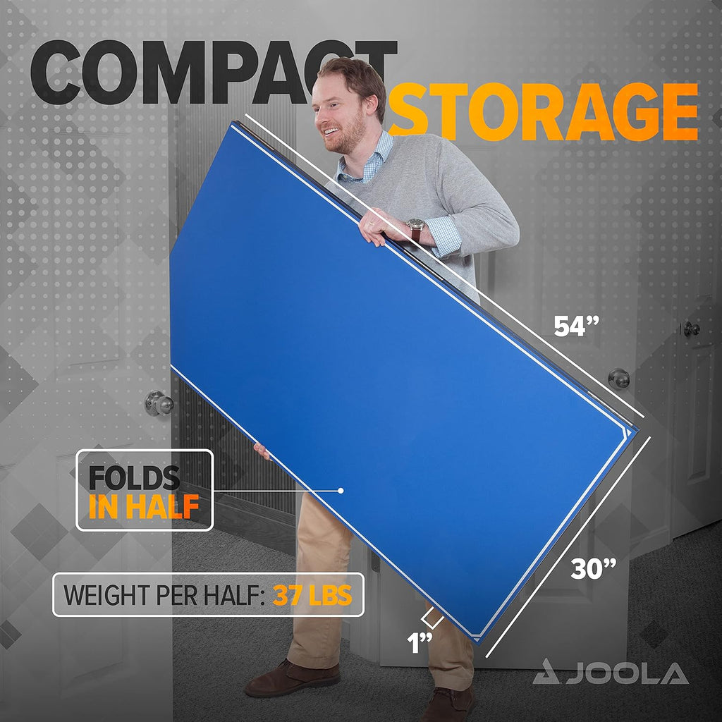JOOLA Ping Pong Conversion Top with Net Set for Billiard and Pool Tables - Regulation Top Converts Billiards into Ping Pong Table - Includes Foam Padding for Protection - Steel Frame Option
