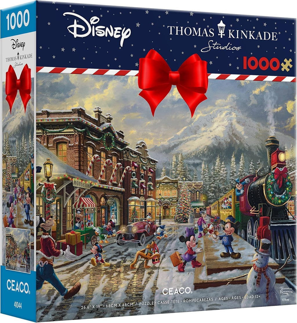 Ceaco - Thomas Kinkade - Disney - Holiday - Candy Cane Express - 1000 Piece Jigsaw Puzzle