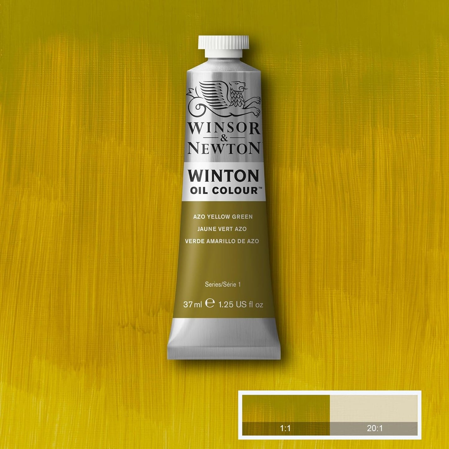 Winsor & Newton Winton Oil Color, 37ml (1.25-oz) Tube, Azo Yellow Green